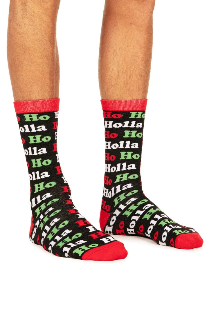 Tipsy Elves Men's Ho Ho Holla Socks 3 Tipsy Elves Men's Ho Ho Holla Socks