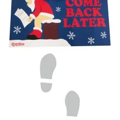 Tipsy Elves Holidays & Occasions Santa's Log On Fire Doormat