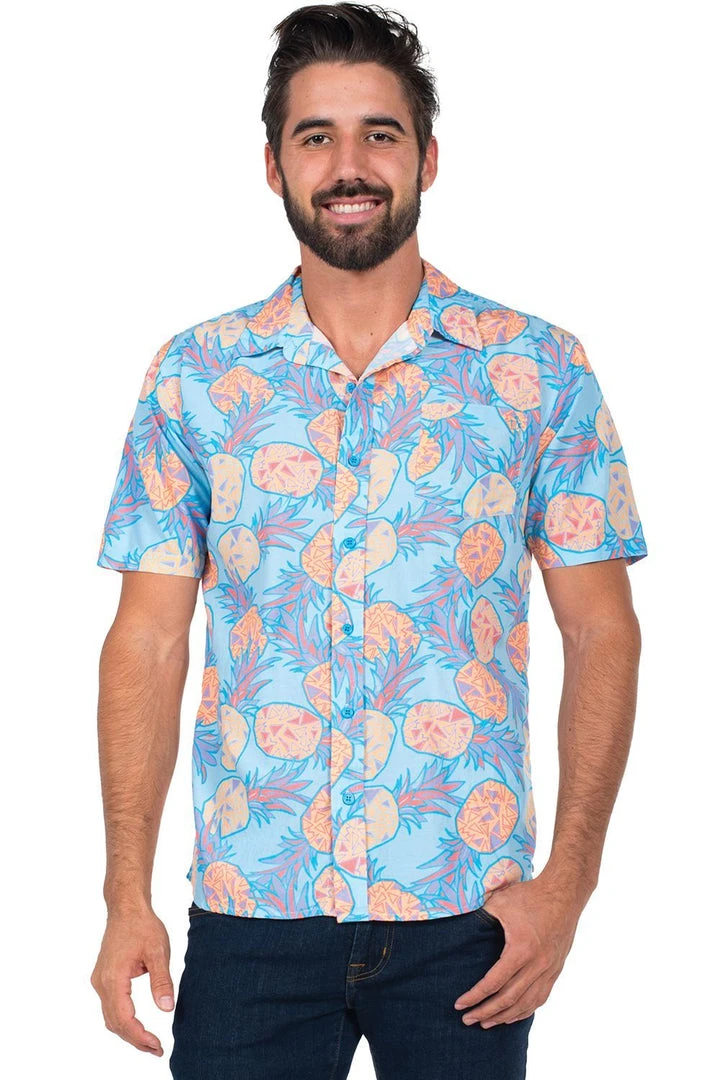 Tipsy Elves Men's Pina Colada Hawaiian Shirt 4 Tipsy Elves Men's Pina Colada Hawaiian Shirt