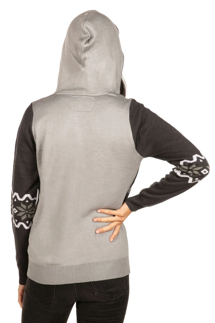 Tipsy Elves Women's Winter Moose Zip Up Hooded Sweater 5 Tipsy Elves Women's Winter Moose Zip Up Hooded Sweater