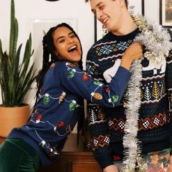 Tipsy Elves Women's Christmas Lights Ugly Christmas Sweater