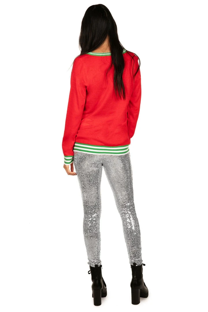 Tipsy Elves Women's Go Elf Yourself Ugly Christmas Sweater 7 Tipsy Elves Women's Go Elf Yourself Ugly Christmas Sweater