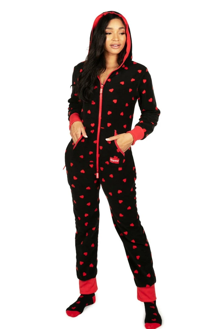 Tipsy Elves Women's Hearts On Fire Jumpsuit & Gift Box 3 Tipsy Elves Women's Hearts On Fire Jumpsuit & Gift Box