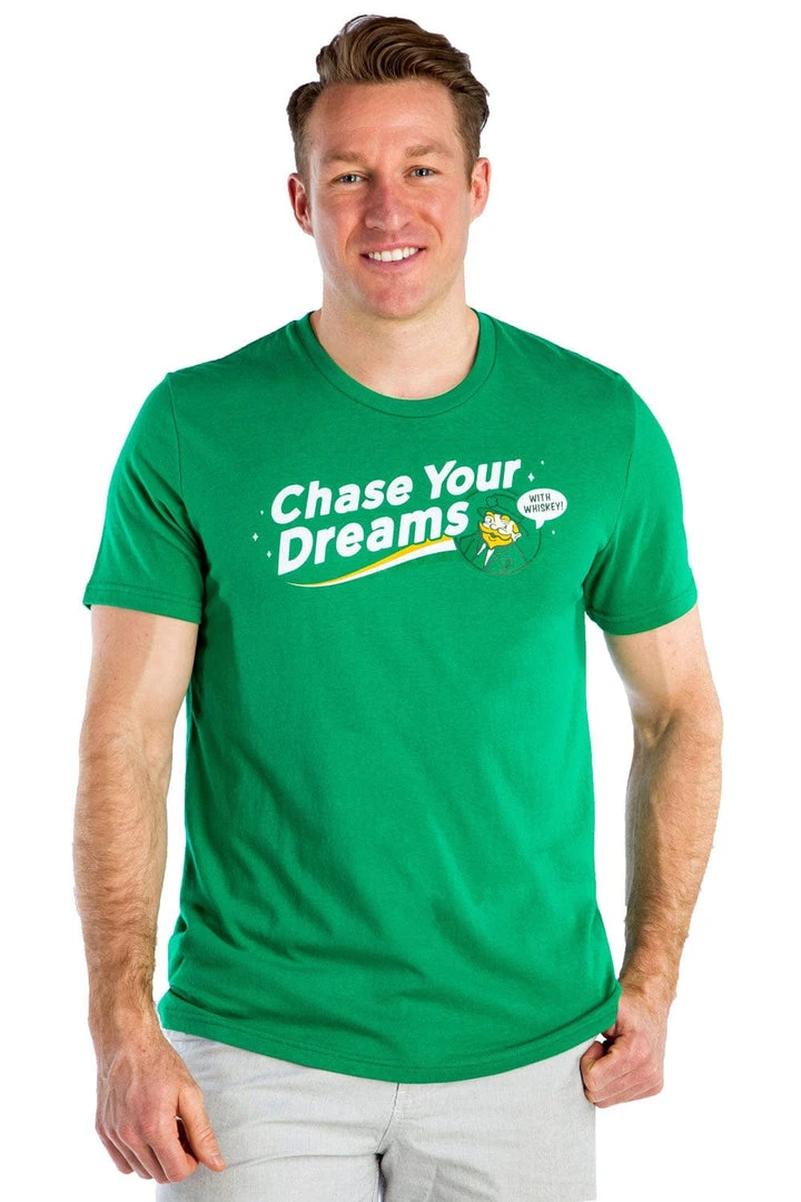 Tipsy Elves Men's Chase Your Dreams With Whiskey Tee 4 Tipsy Elves Men's Chase Your Dreams With Whiskey Tee