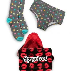 Tipsy Elves Women's Candy Hearts Underwear & Socks Gift Set