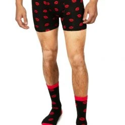 Tipsy Elves Men's Kiss Attack Boxers & Socks Gift Set