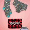 Tipsy Elves Women's Candy Hearts Underwear & Socks Gift Set