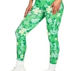 Tipsy Elves Women Clover Field High Waisted Leggings