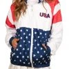 Tipsy Elves Women's USA Windbreaker Jacket