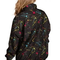 Tipsy Elves Women's Neon Nightcrawl Windbreaker Jacket