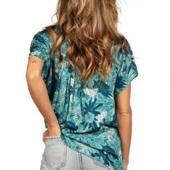 Tipsy Elves Women's Leapin' Leopard Hawaiian Shirt