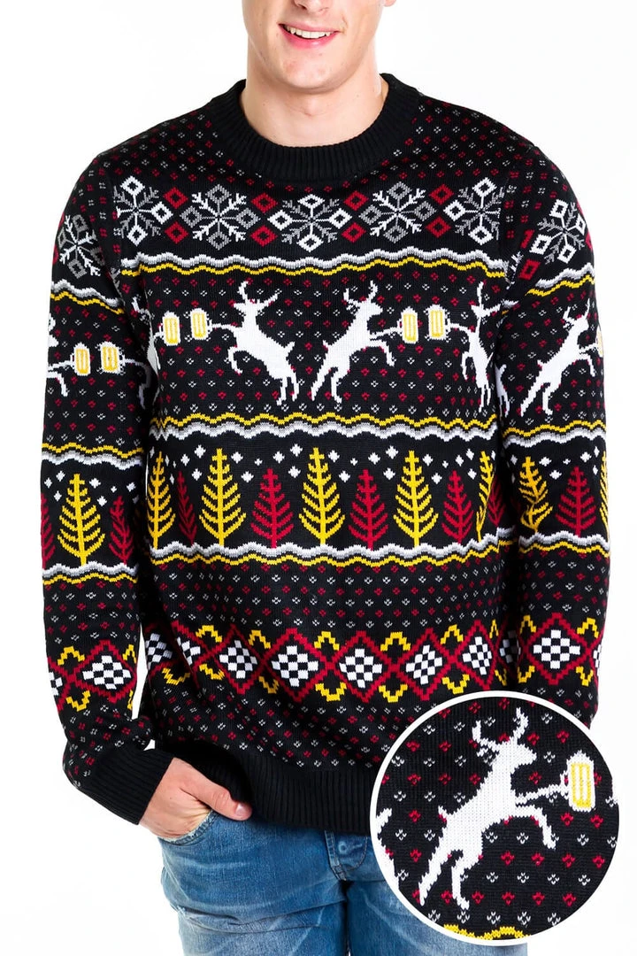 Tipsy Elves Men's Caribrew Ugly Christmas Sweater 4 Tipsy Elves Men's Caribrew Ugly Christmas Sweater