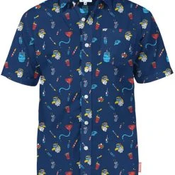 Tipsy Elves Men's Epic Eagle Keg Party Button Down Shirt