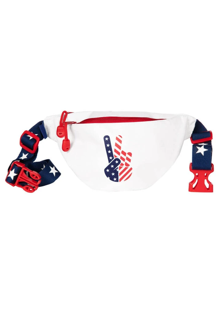 Tipsy Elves Patriotic Peace Fanny Pack 3 Tipsy Elves Patriotic Peace Fanny Pack