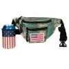 Tipsy Elves Patriotic USA Camo Fanny Pack With Drink Holder