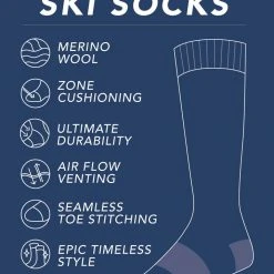 Tipsy Elves Men's Night Run Performance Ski Socks
