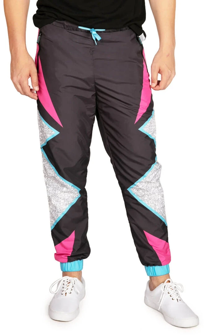 Tipsy Elves Men's Electric Feel Windbreaker Pants 3 Tipsy Elves Men's Electric Feel Windbreaker Pants