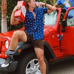 Tipsy Elves Men's Regal Eagle Button Down Shirt