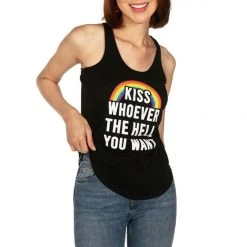 Tipsy Elves Kiss Whoever You Want Tank Top - Women's Cut