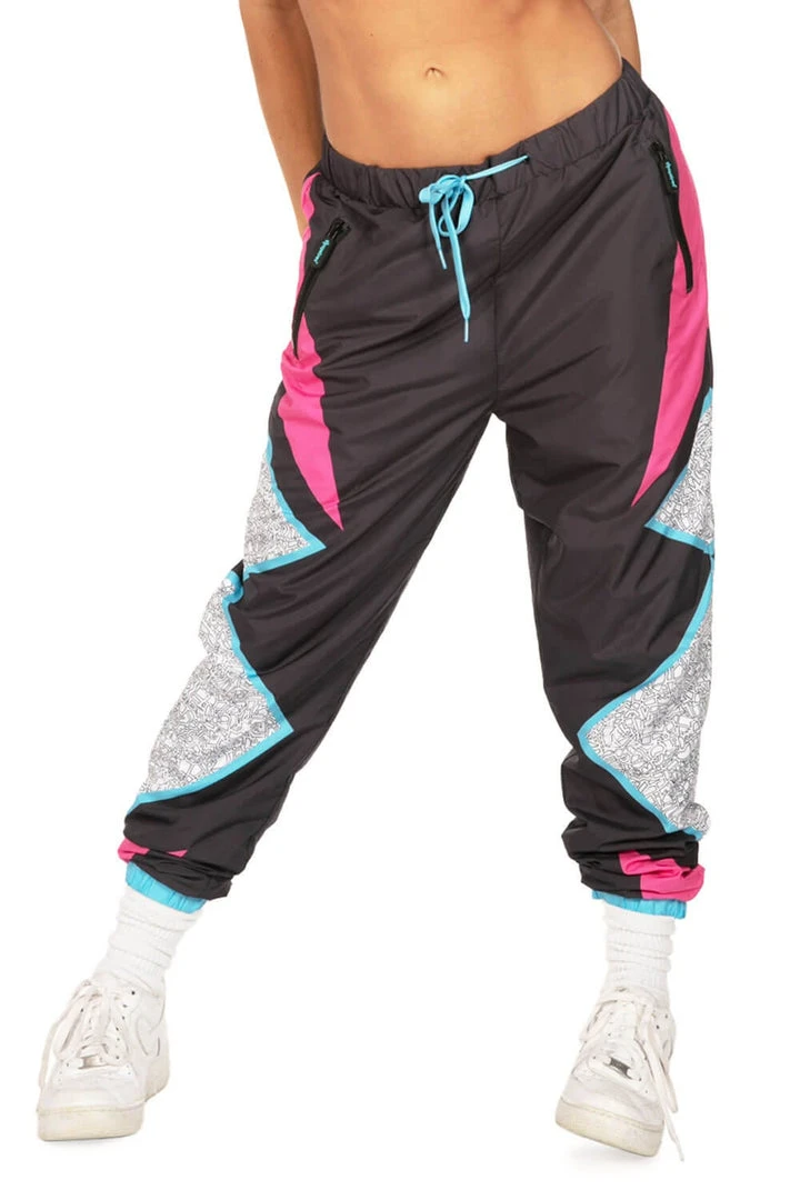 Tipsy Elves Women's Electric Feel Windbreaker Pants 3 Tipsy Elves Women's Electric Feel Windbreaker Pants