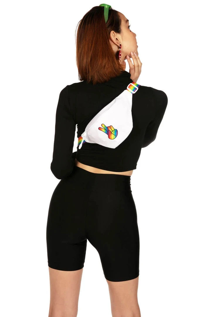 Tipsy Elves Rainbow Peace Fanny Pack Spring 5 Tipsy Elves Rainbow Peace Fanny Pack Spring