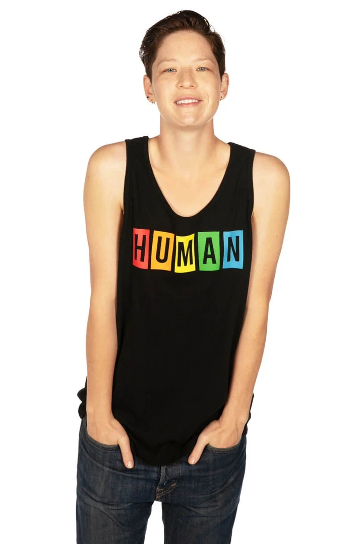 Tipsy Elves Proud Human Tank Top - Men's Cut 4 Tipsy Elves Proud Human Tank Top - Men's Cut