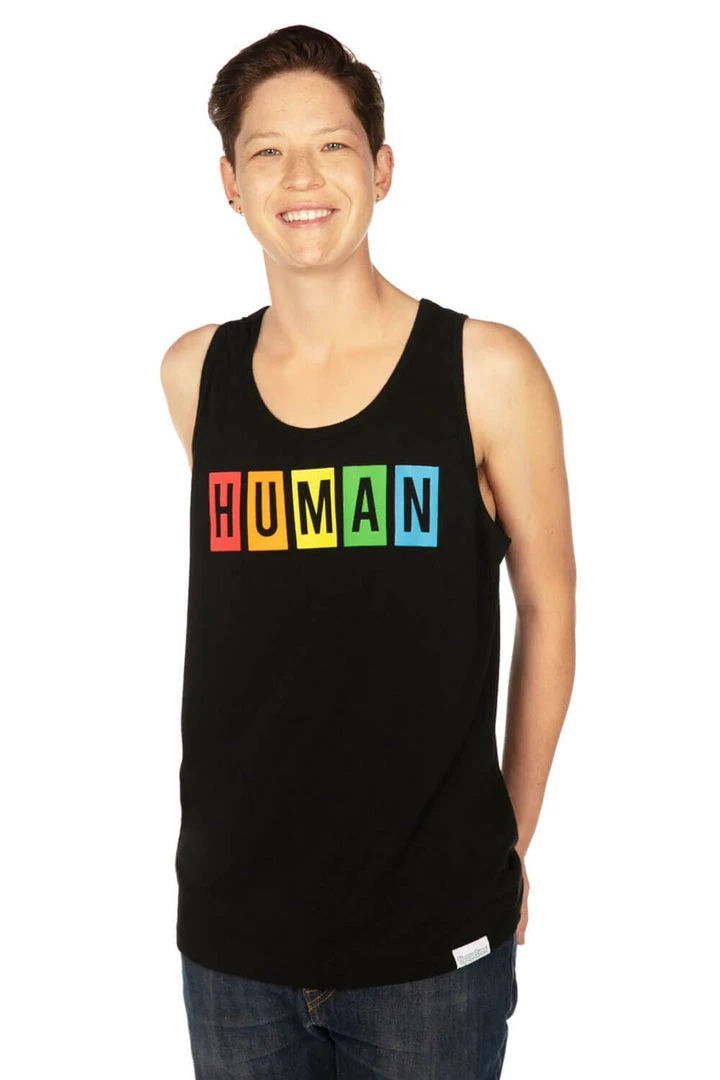 Tipsy Elves Proud Human Tank Top - Men's Cut 6 Tipsy Elves Proud Human Tank Top - Men's Cut