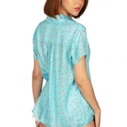 Tipsy Elves Women's Patriotic Pops Button Down Shirt 8 Tipsy Elves Women's Patriotic Pops Button Down Shirt