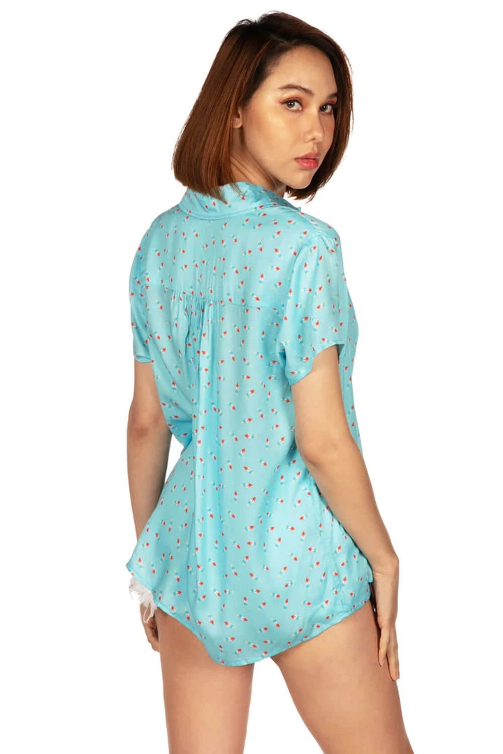 Tipsy Elves Women's Patriotic Pops Button Down Shirt 5 Tipsy Elves Women's Patriotic Pops Button Down Shirt