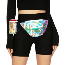 Tipsy Elves Iridescent Icon Fanny Pack With Drink Holder Spring