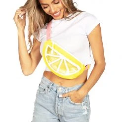 Tipsy Elves Lemon Spritzer 3D Fanny Pack With Drink Holder 9 Tipsy Elves Lemon Spritzer 3D Fanny Pack With Drink Holder