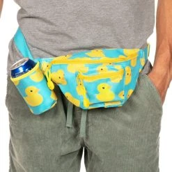 Tipsy Elves Rubber Ducky Fanny Pack With Drink Holder Fanny Packs