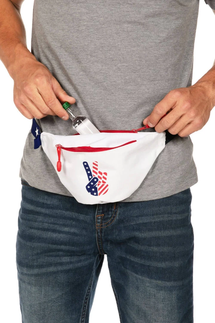 Tipsy Elves Patriotic Peace Fanny Pack 4 Tipsy Elves Patriotic Peace Fanny Pack