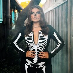 Tipsy Elves Skeleton Bodysuit Costume 13 Tipsy Elves Skeleton Bodysuit Costume