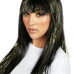 Tipsy Elves Metallic Gold Wig With Bangs