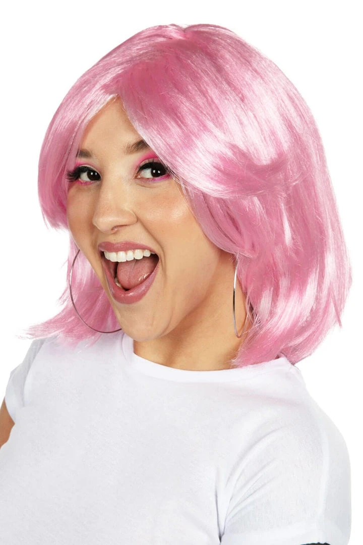 Tipsy Elves Short Pink Wig Holidays & Occasions 3 Tipsy Elves Short Pink Wig Holidays & Occasions