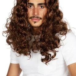 Tipsy Elves Long Brown Curly Wig Holidays & Occasions