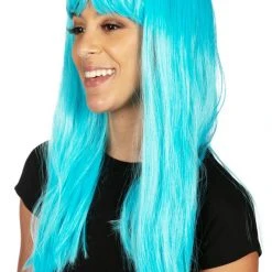 Tipsy Elves Light Blue Wig With Bangs Holidays & Occasions