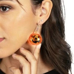 Tipsy Elves Light Up Pumpkin Earrings