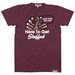 Tipsy Elves Men's Here To Get Stuffed Tee