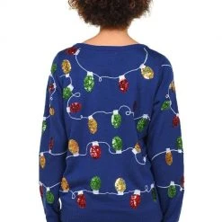 Tipsy Elves Women's Christmas Lights Ugly Christmas Sweater