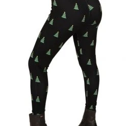 Tipsy Elves Christmas Tree High Waisted Leggings Women