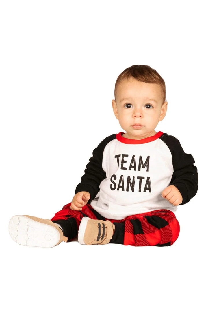 Tipsy Elves Kids & Baby Baby / Toddler Team Santa Pajama Set 3 Tipsy Elves Kids & Baby Baby / Toddler Team Santa Pajama Set