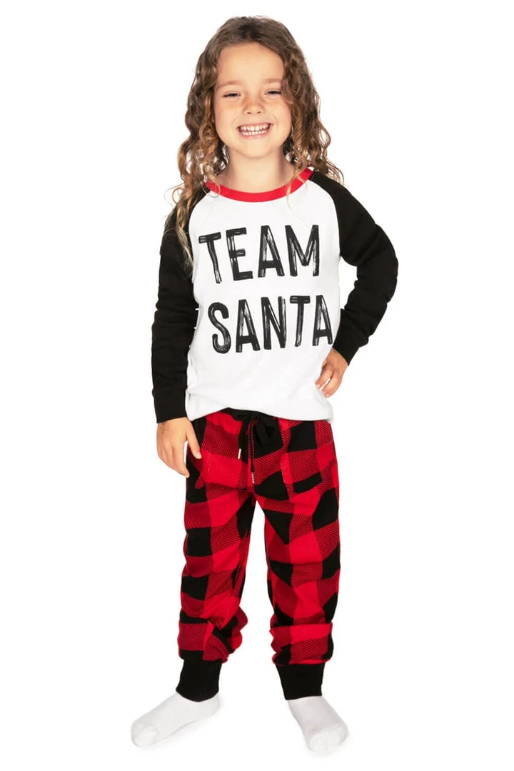 Tipsy Elves Kids & Baby Boy's / Girl's Team Santa Pajama Set 3 Tipsy Elves Kids & Baby Boy's / Girl's Team Santa Pajama Set