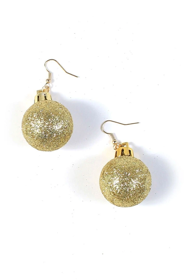 Tipsy Elves Glitter Ornament Earrings Women 3 Tipsy Elves Glitter Ornament Earrings Women