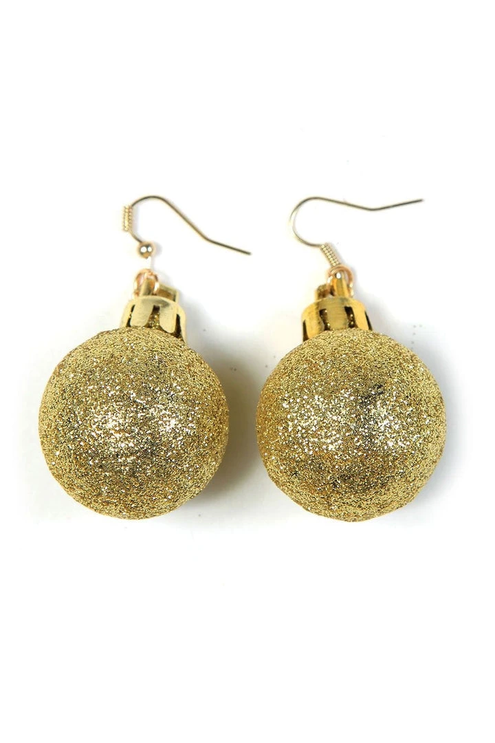 Tipsy Elves Glitter Ornament Earrings Women 4 Tipsy Elves Glitter Ornament Earrings Women