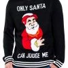 Tipsy Elves Men's Only Santa Can Judge Me Ugly Christmas Sweater 2 Tipsy Elves Men's Only Santa Can Judge Me Ugly Christmas Sweater