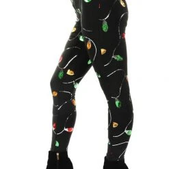 Tipsy Elves Women Christmas Lights High Waisted Leggings 6 Tipsy Elves Women Christmas Lights High Waisted Leggings