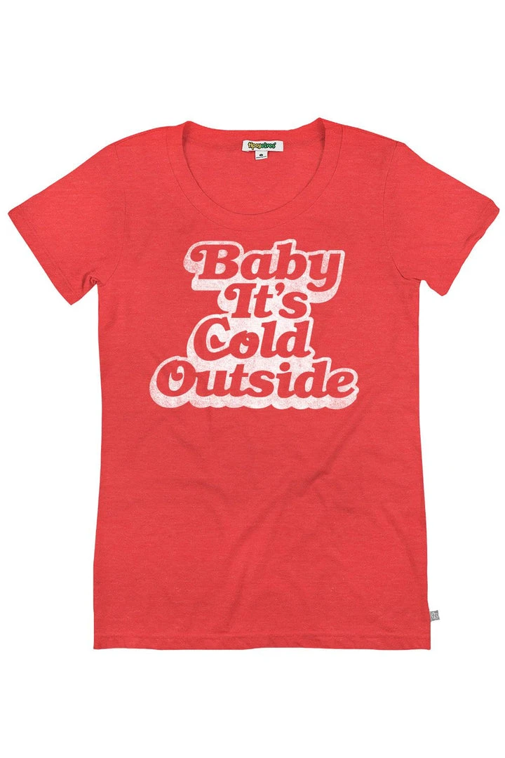 Tipsy Elves Women's Baby It's Cold Outside Tee 3 Tipsy Elves Women's Baby It's Cold Outside Tee