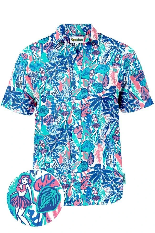 Tipsy Elves Men's Island Breeze Hawaiian Shirt 3 Tipsy Elves Men's Island Breeze Hawaiian Shirt